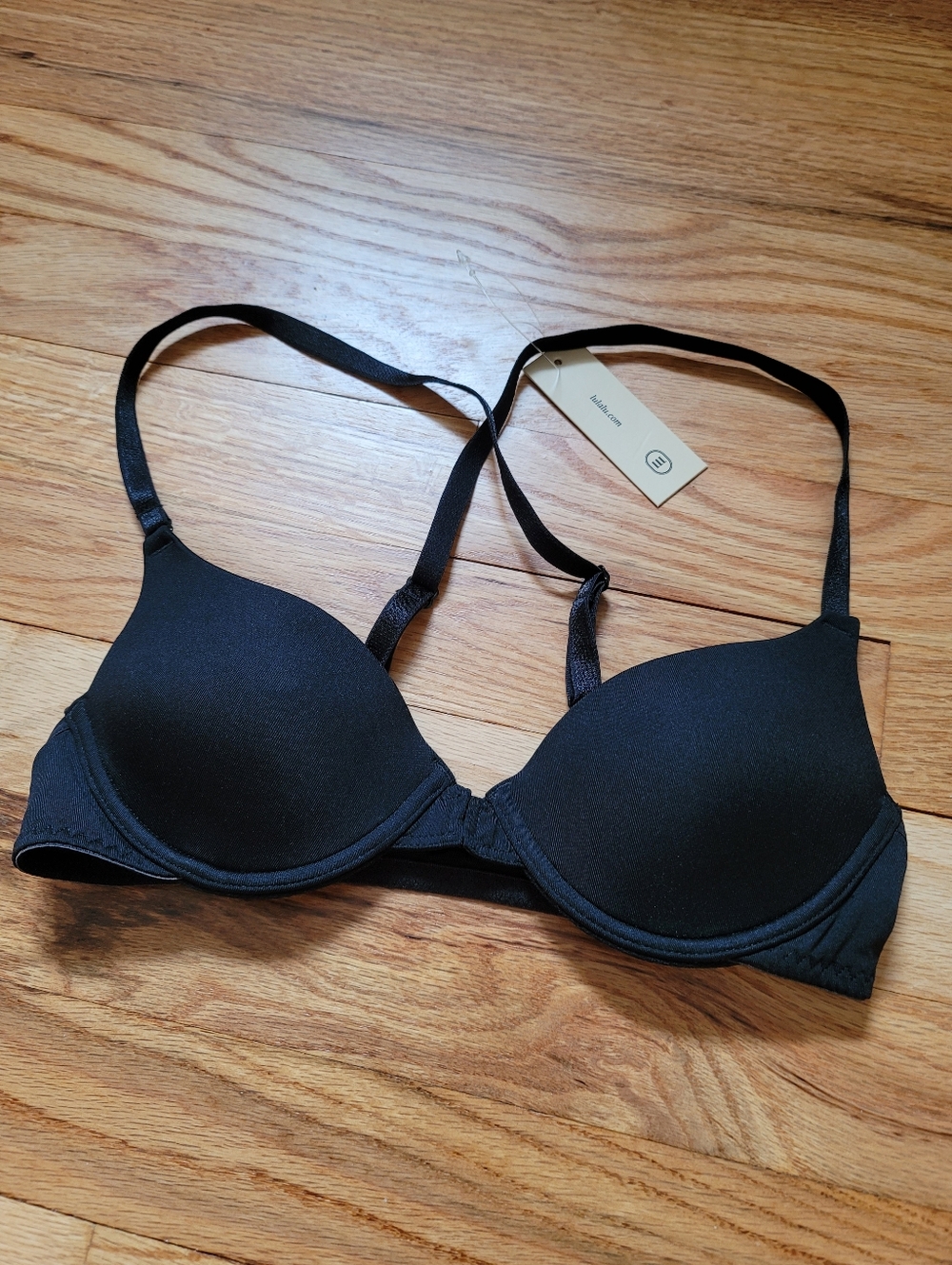 Lulalu Mia Convertible Racerback Bra Black Size 32AAA NWT
